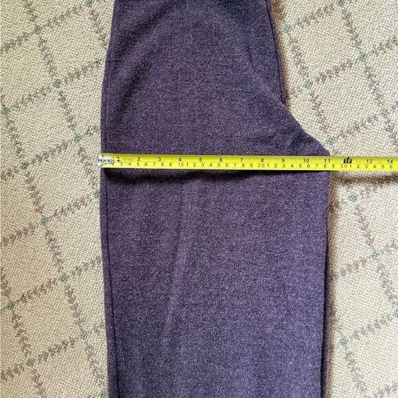 Zara soft straight high waist knit pants Soft Burgundy NWOT S - Picture 7 of 12